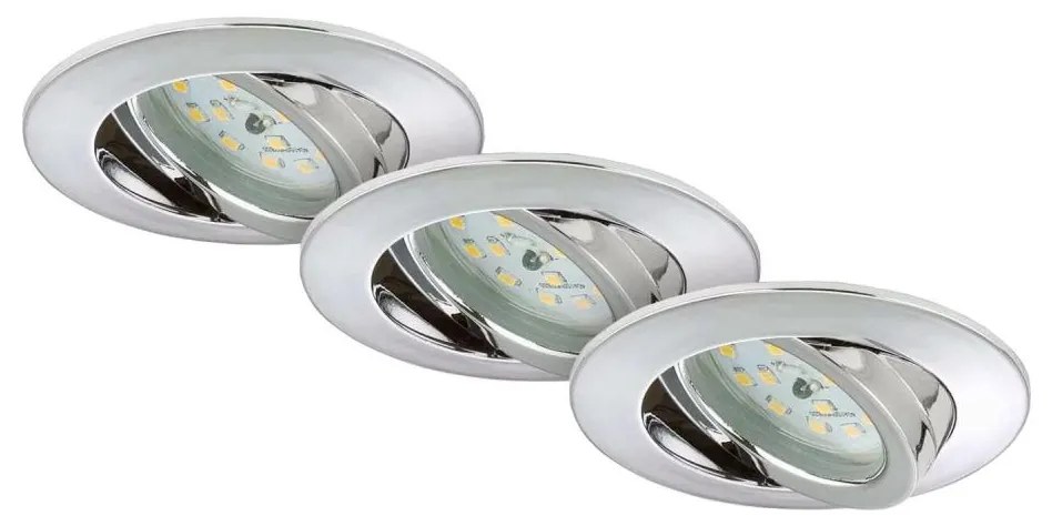 Briloner 7209-038 - KÉSZLET 3x LED Fürdőszobai beépíthető lámpa LED/5W/230V IP23