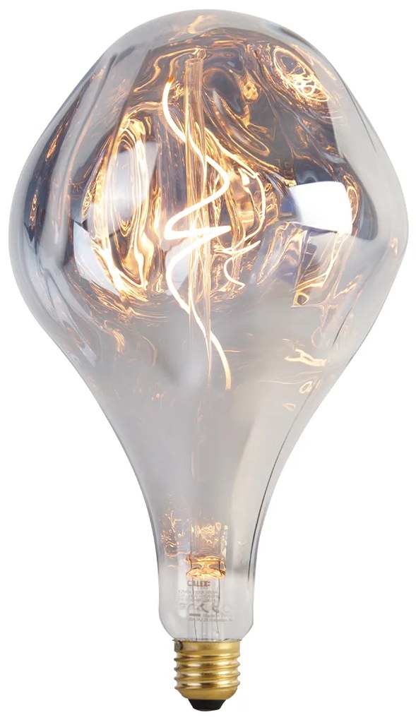 E27 szabályozható LED izzó A165 ezüst 6W 160lm 1800K