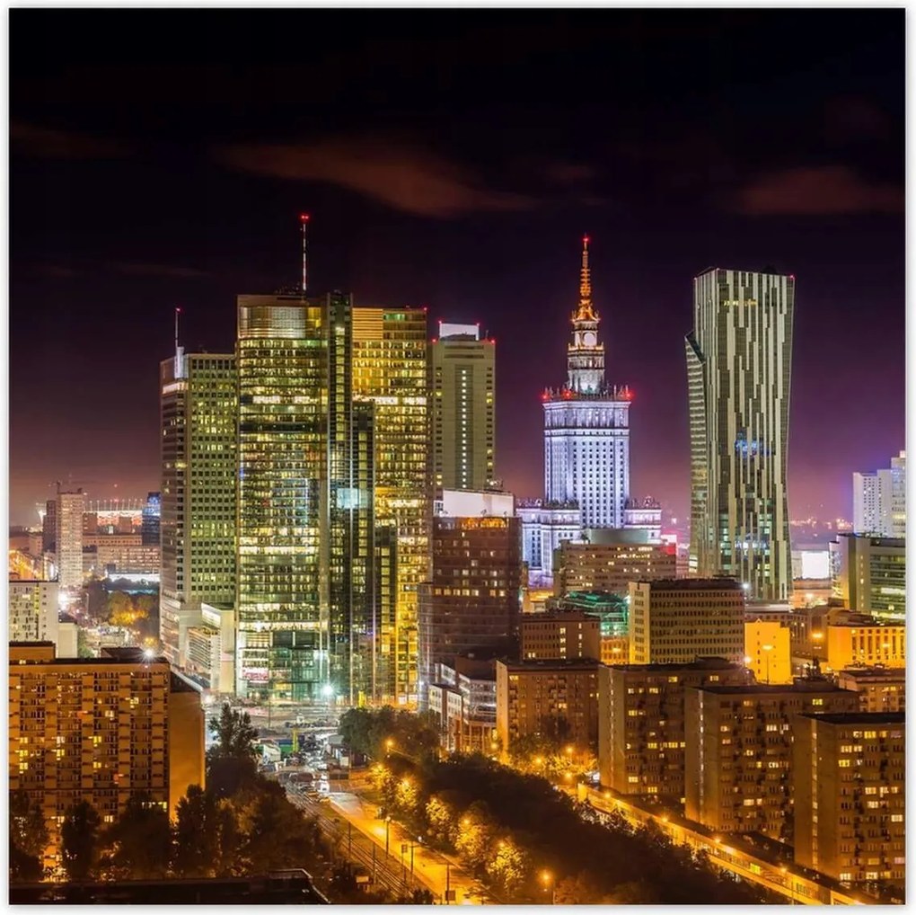 Poszterek 70x70 Város éjszaka