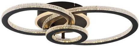 RÁBALUX 71392 MAZIAR Modern LED Mennyezeti Lámpa Fekete IP20