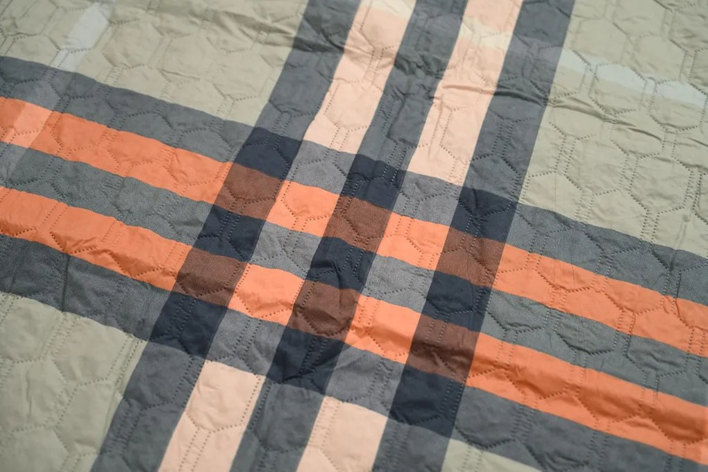 Ágytakaró PLAIDORY HEXAGON zöld Méret: 170 x 210 cm