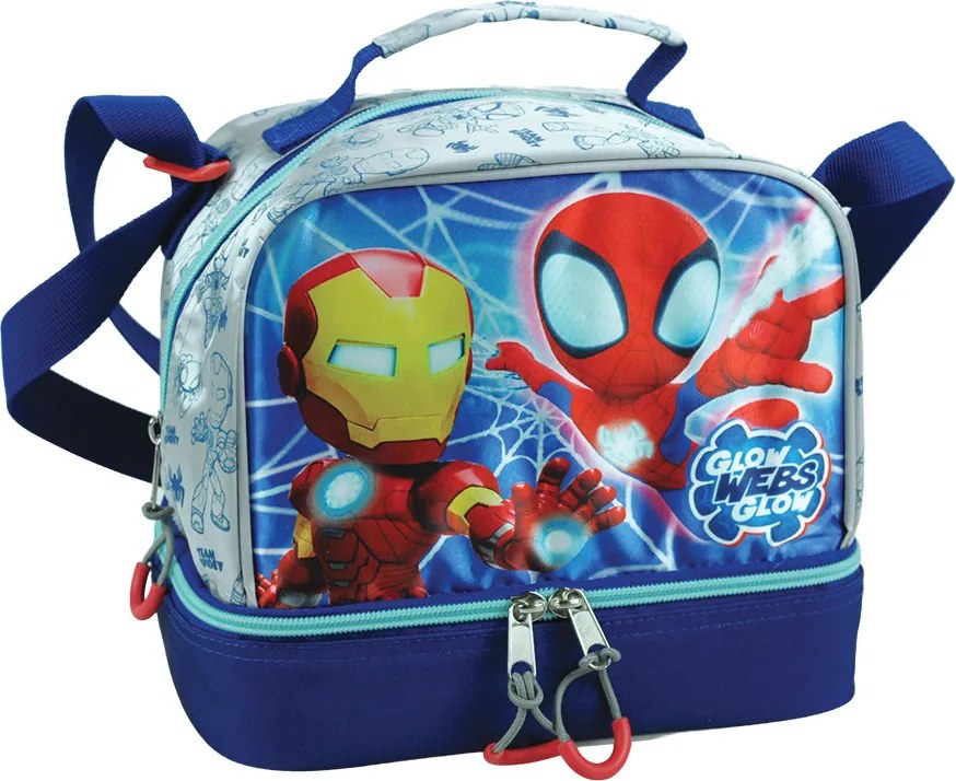 Pókember Spidey Glow thermo uzsonnás táska 21 cm