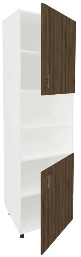Benita Magas konyhaszekrény Bronz Tölgy-Fehér 60x57x210 cm N