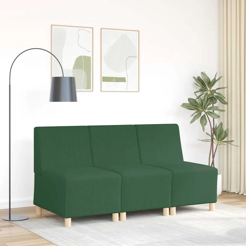 dzsungel zöld kordbársony szövet kanapéfotel 55 cm