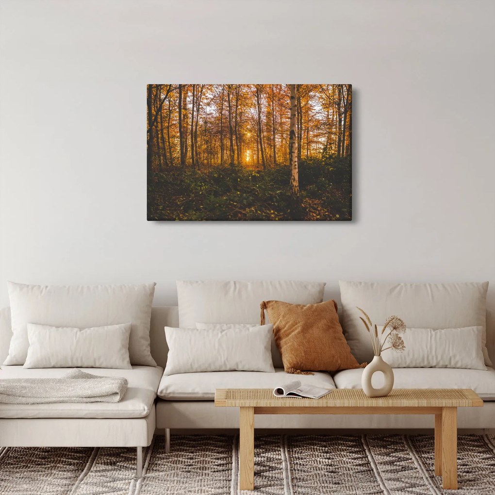 Egy őszi erdő képe (90x60 cm)