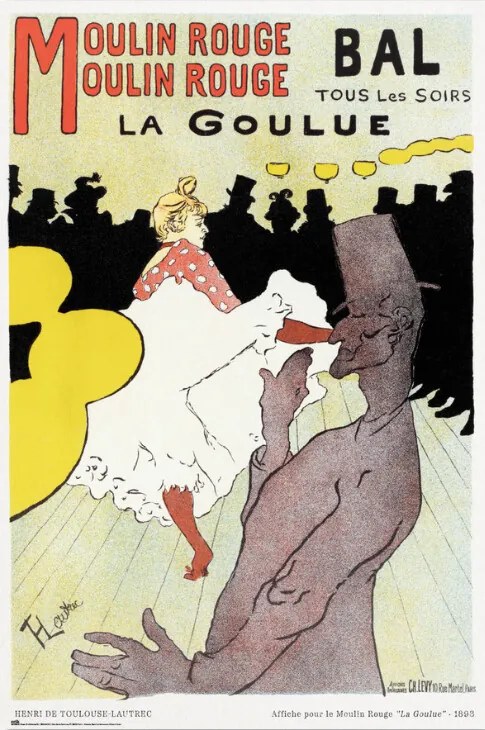 Plakát Moulin Rouge - La Goulue, Henri de Toulouse-Lautrec