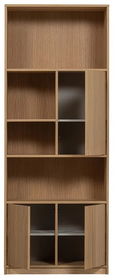 Natúr színű moduláris könyvespolc tölgyfa dekorral 157x199 cm Modulair – vtwonen