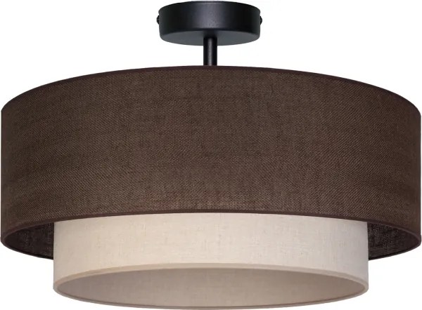 Brilagi - LED felületre szerelhető csillár BOHO ECO 1xE27/10W/230V Ø 40 cm barna/krémszínű