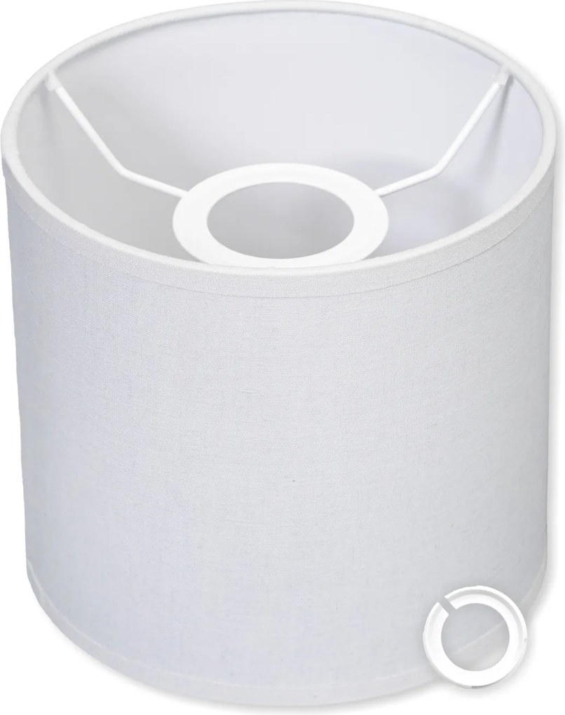 Lámpaernyő Világosszürke 20/20 cm univerzális Henger lámpabúra