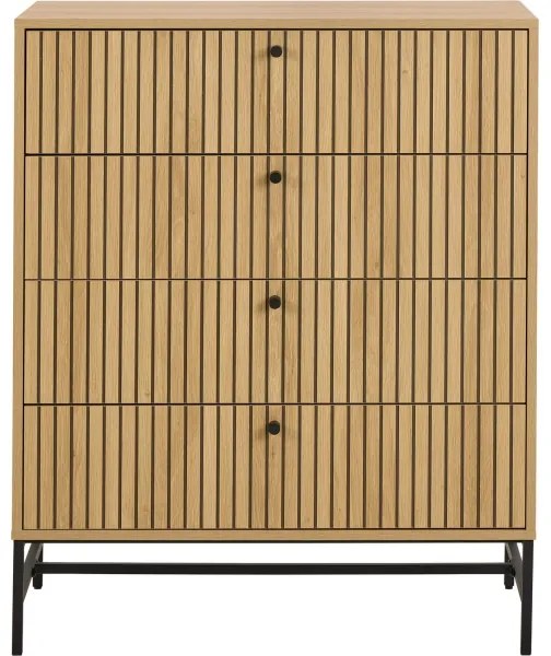 OLIVIA fiókos komód, tölgy