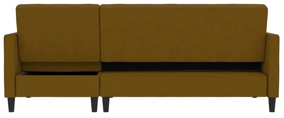 Sárga kinyitható sarokkanapé Celine – Støraa