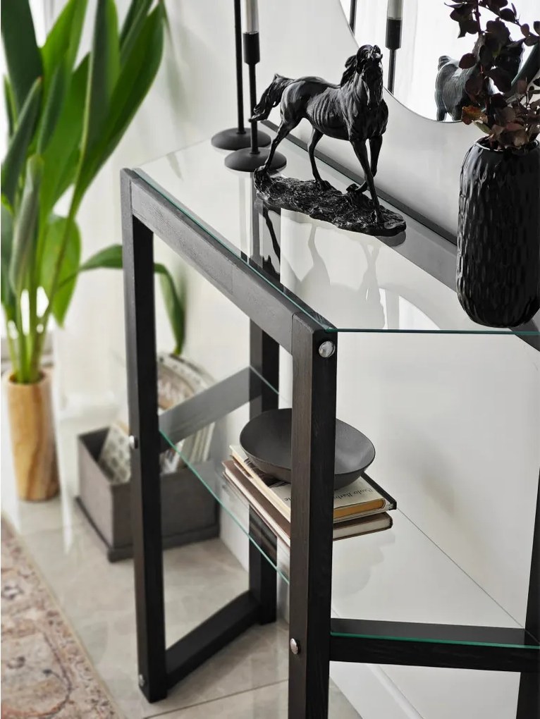 Trapezoid komód, antracit, 85 cm