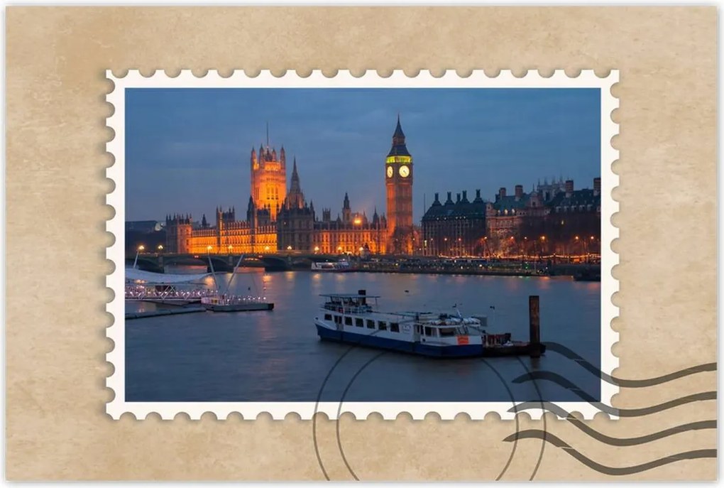 Poszterek 60x40 Westminster-palota Éjszaka