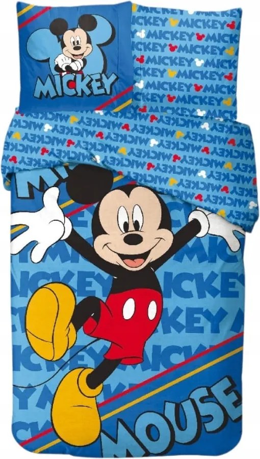 Disney Mickey Fun Adventure ágyneműhuzat 140×200cm, 65x65 cm