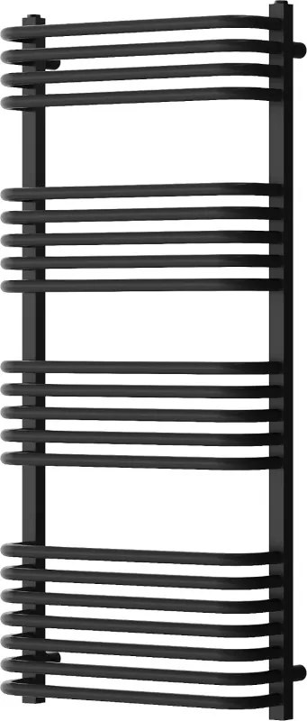 Mexen Apollo 1210 x 550 mm-es fürdőszobai radiátor, 641 W, fekete - W117-1210-550-00-70