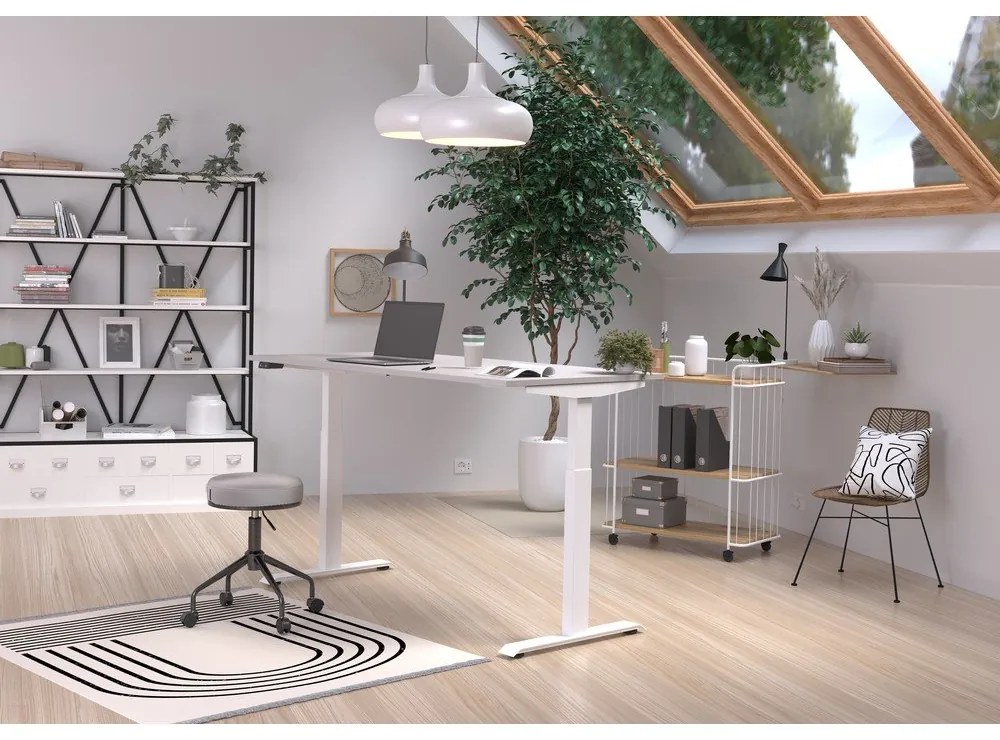 Íróasztal elektromosan állítható magassággal 80x160 cm Jet – Germania