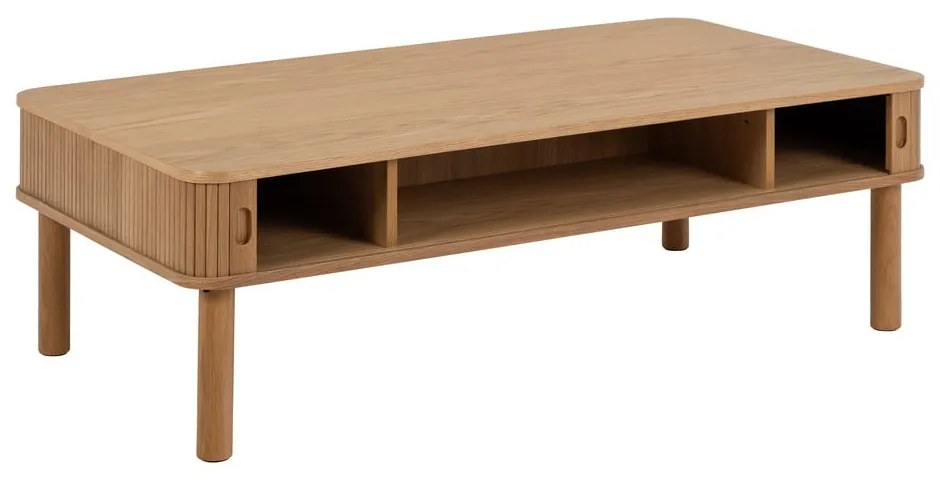 Natúr színű dohányzóasztal tölgyfa dekorral 70x130 cm Langley – Actona