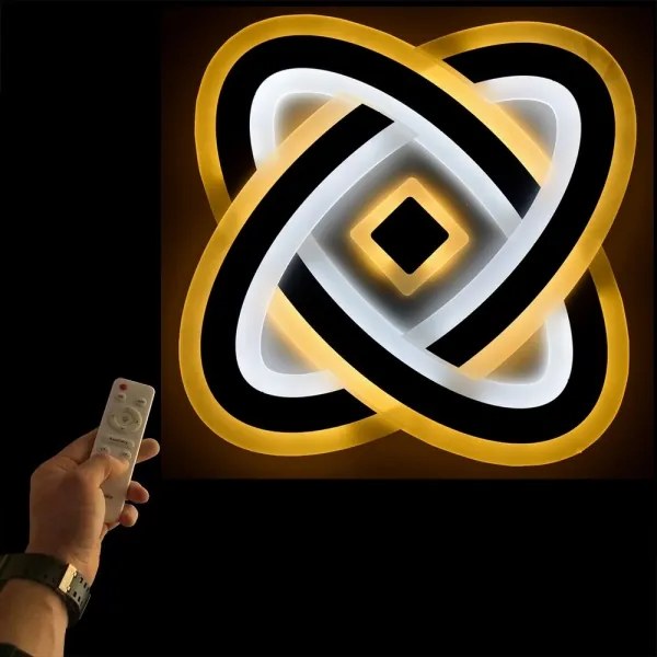 Ecolite WALP17-90W/LED - LED Szabályozható mennyezeti lámpa ECHO LED/90W/230V + távirányító