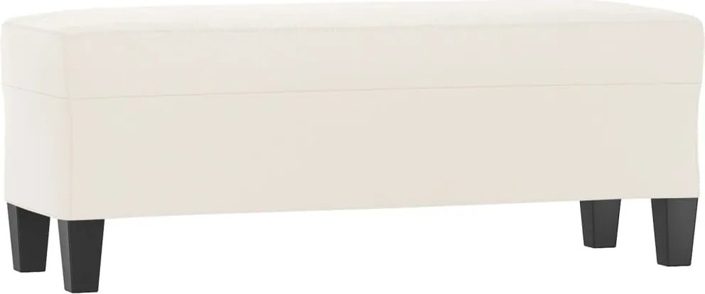 vidaXL bézs mikroszálas szövet pad 100x35x41 cm