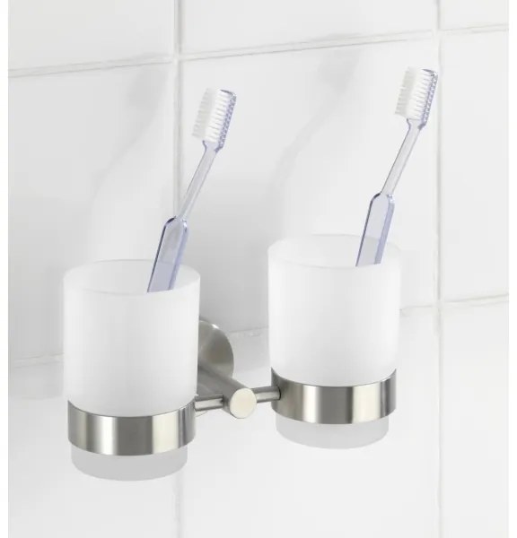 WENKO 19638100 - BOSIO MATT fogkefetartó 17,5x9,5 cm rozsdamentes acél/ezüst