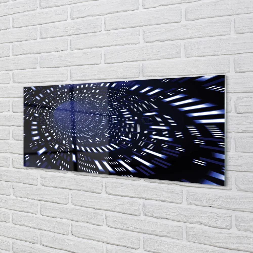 Üvegképek Kék alagút 3d 100x50 cm