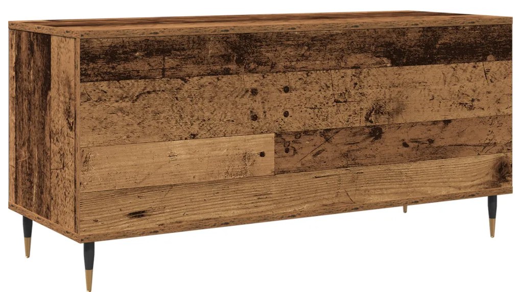 Rekeszes Szekrény Régi Fa 100x38x48 cm Műgyanta