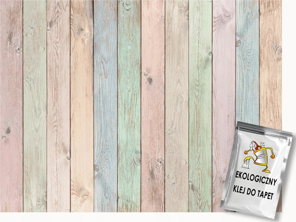 Fotótapéta Flizelina Deszkaszerkezet Pasztell Fa Panelek 400x280 ragasztó