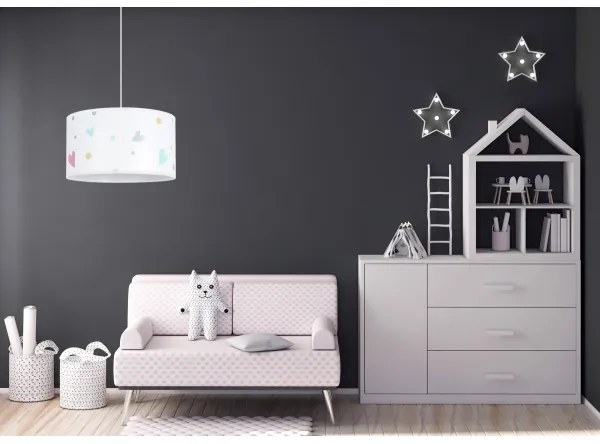 Gyerek csillár DRUKI 1xE27/60W/230V