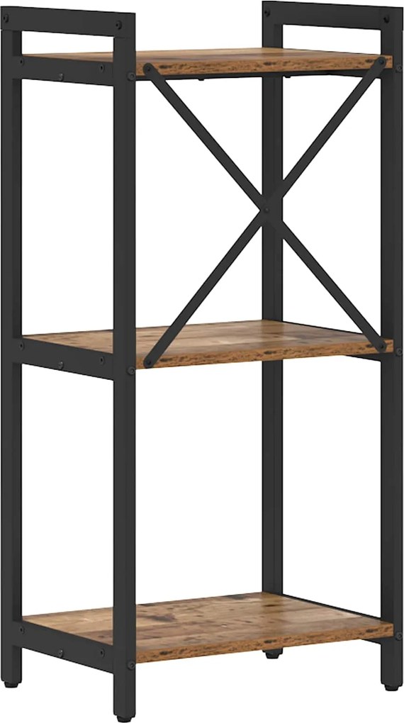 vidaXL Könyvespolc Régi fa 40 x 30 x 85 cm Faanyag