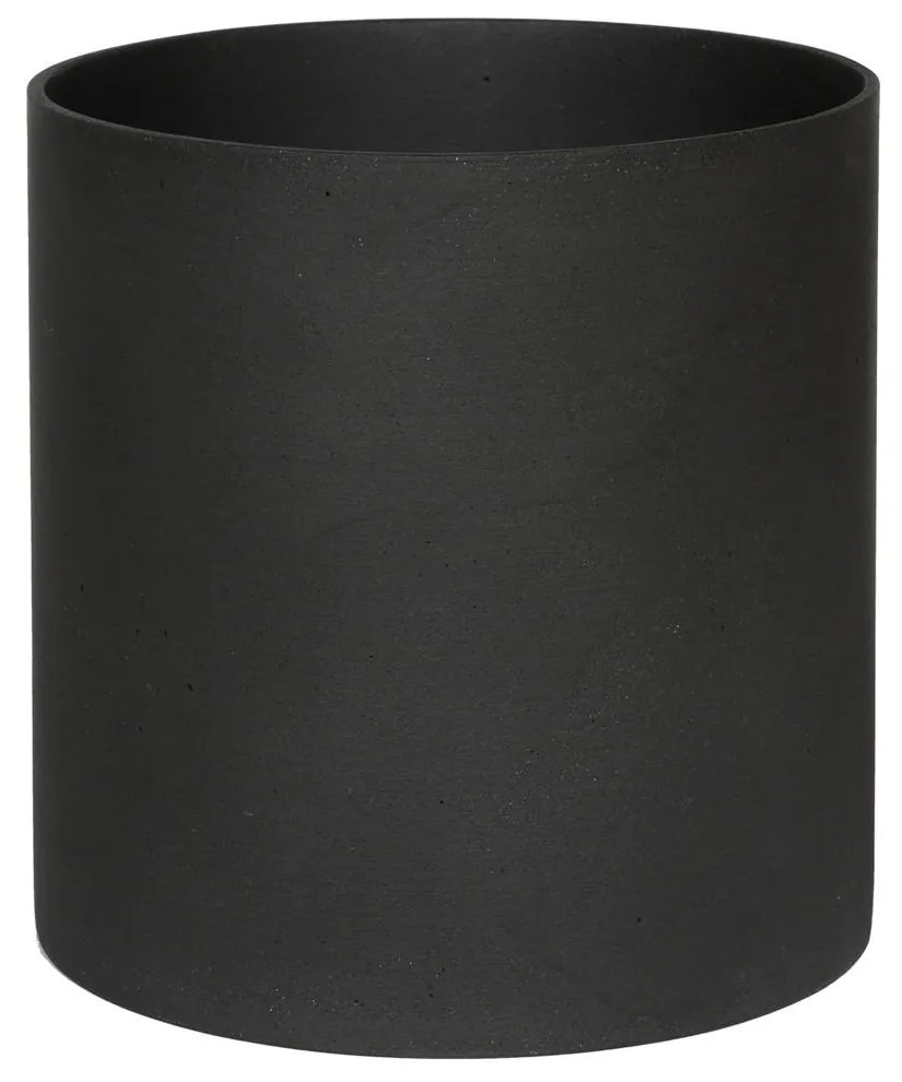 Pottery Pots Puk virágcserép, vulkánfekete színű, többféle méretben - PotteryPots méret: hossz 24,5 cm, ⌀ 25 cm