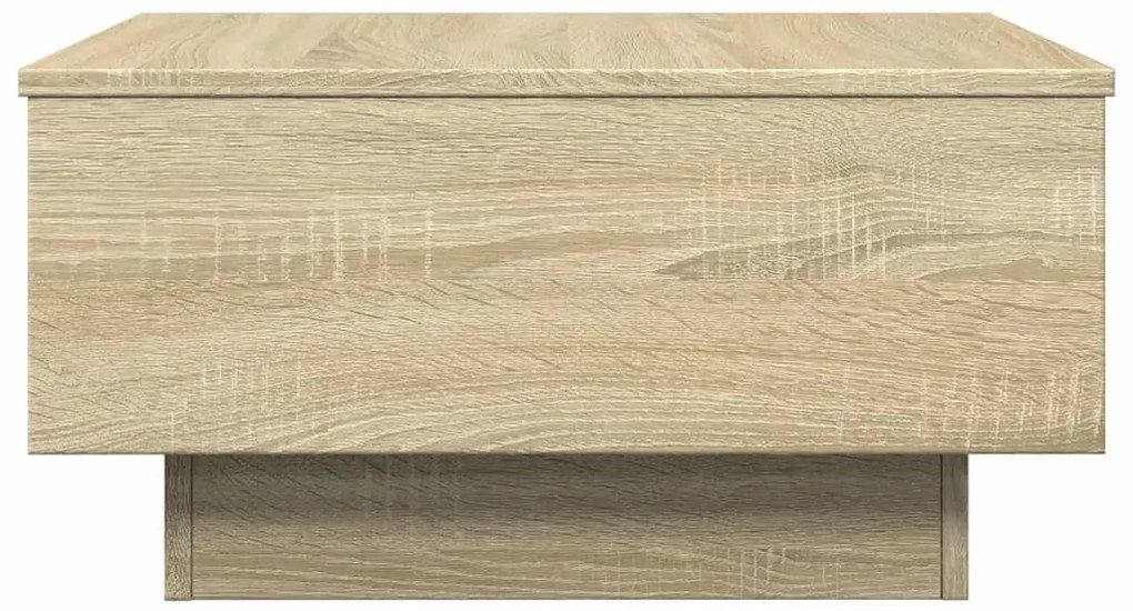 Sonoma tölgy színű szerelt fa dohányzóasztal 60 x 45 x 31 cm