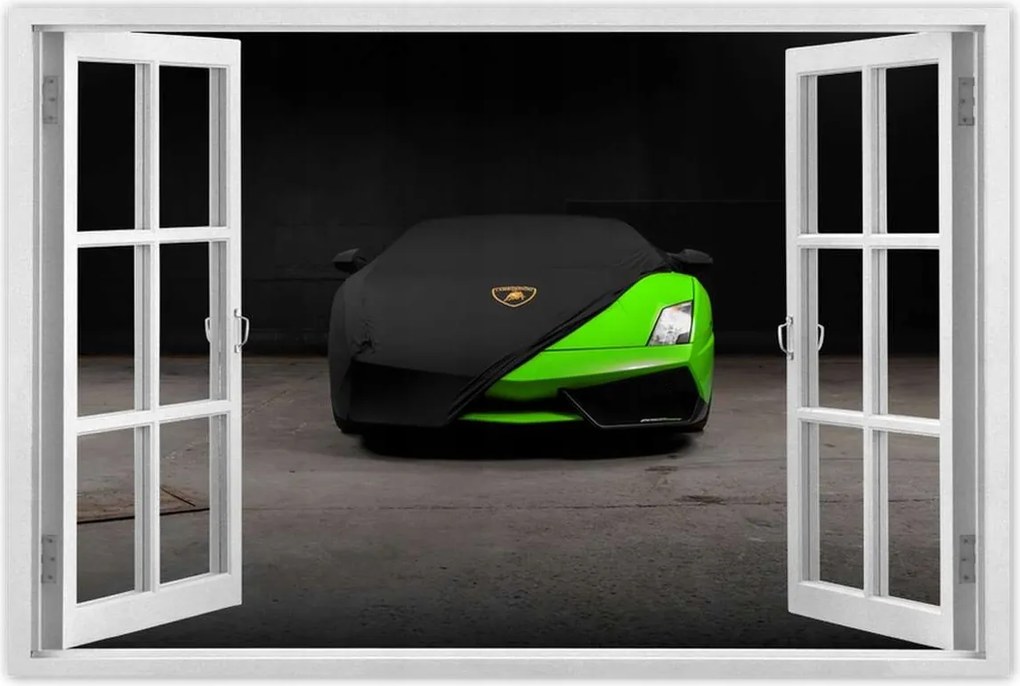 Poszter 60x40 Lime sportautó