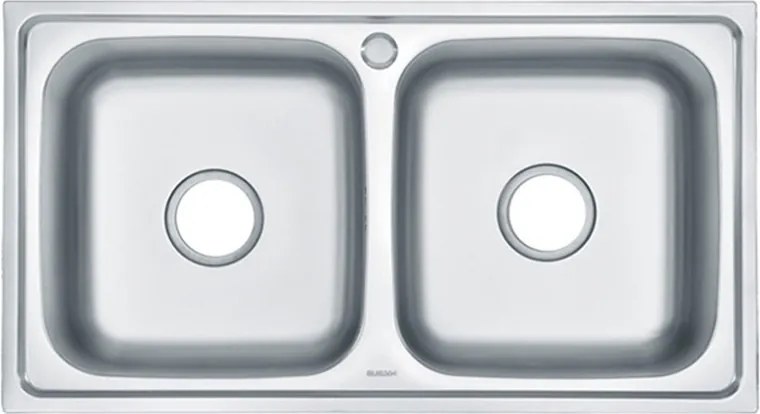 Nago szögletes két medencés rozsdamentes mosogató