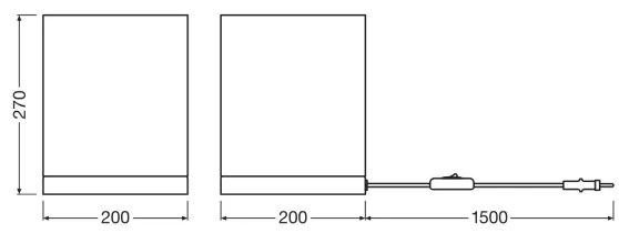 Ledvance - Asztali lámpa DECOR CARDBOARD 1xE27/15W/230V 20x20 cm