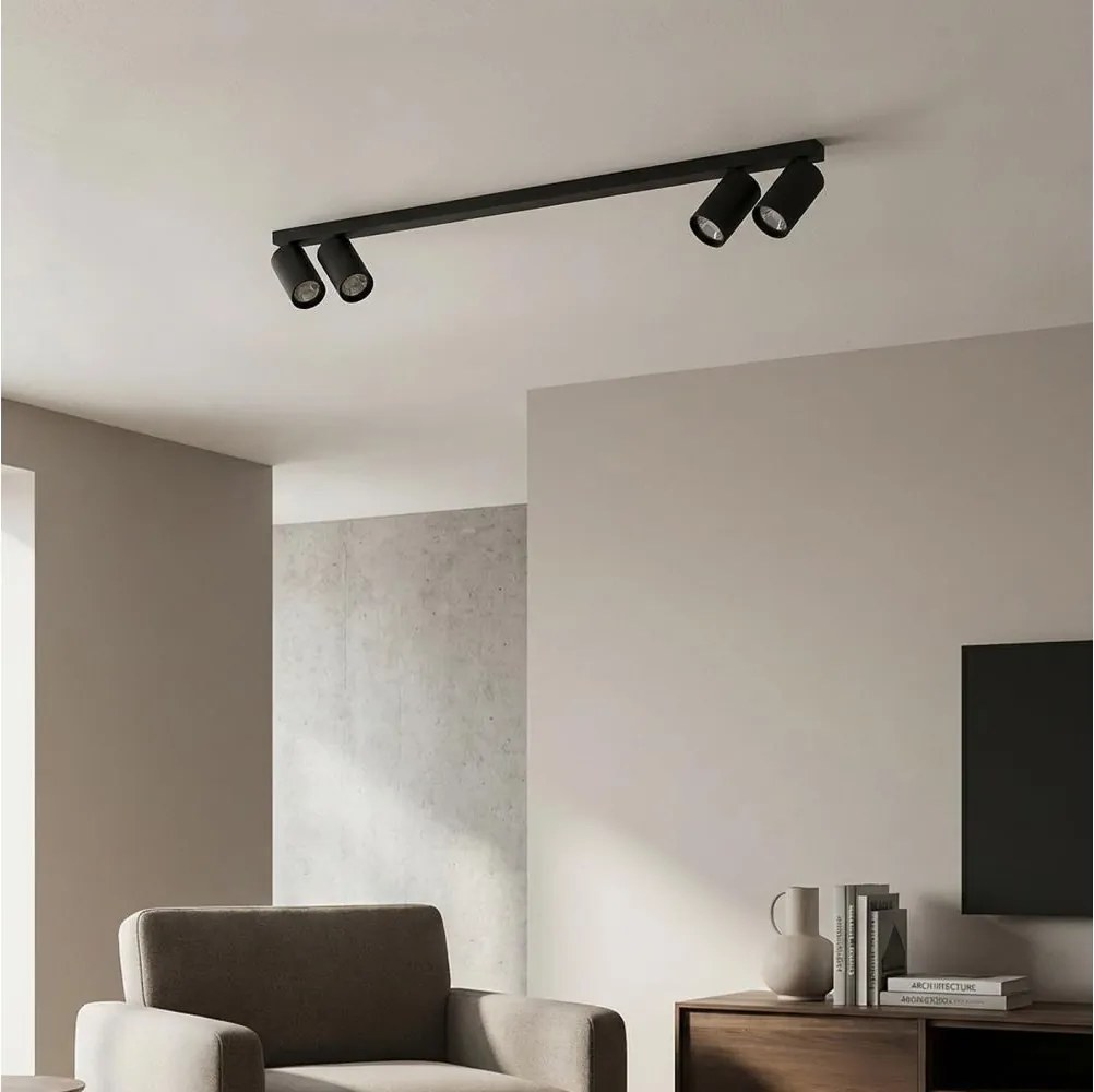 Brilagi - SELE LONG spotlámpa 4xGU10/30W/230V fekete