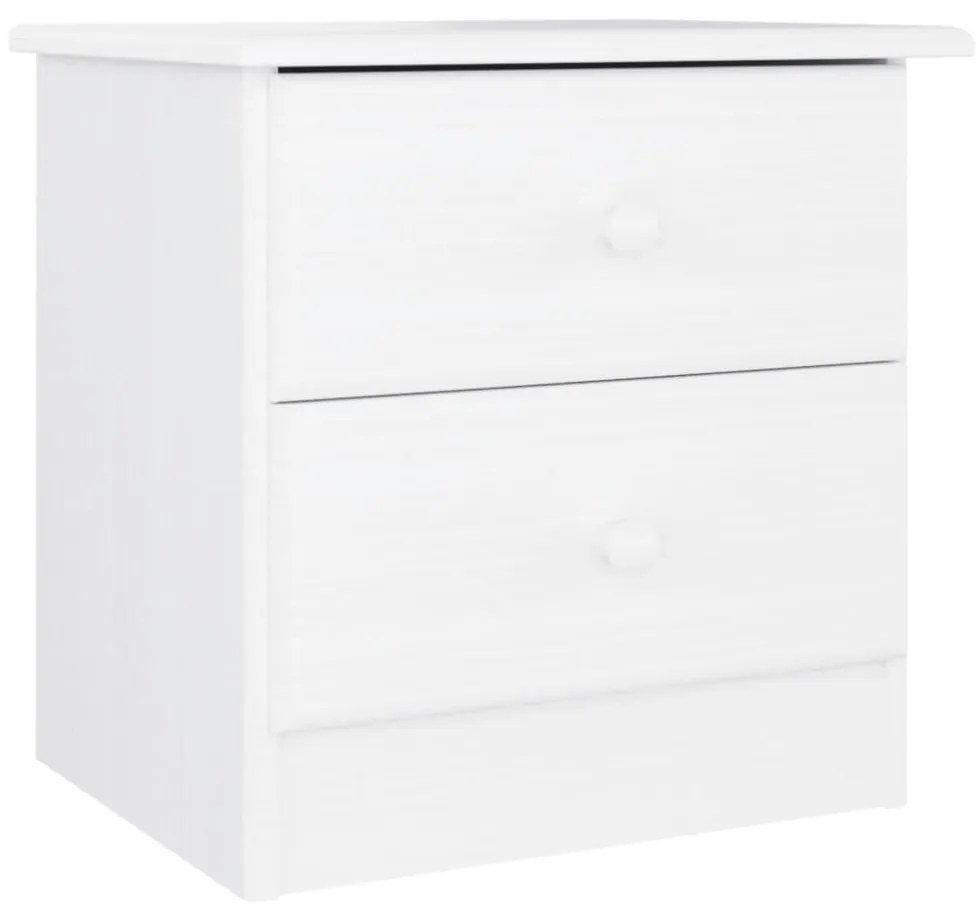 vidaXL ALTA fehér tömör fenyőfa éjjeliszekrény 41x35x41 cm