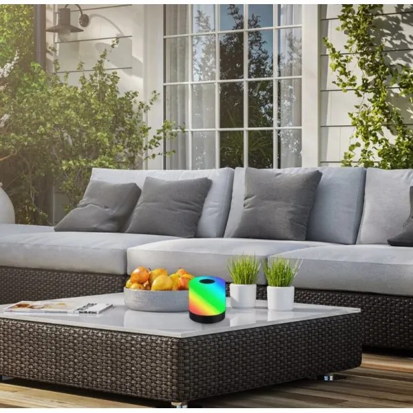 Briloner 7462015 - LED RGB újratölthető asztali lámpa LED/1,5W/5V IP44 fekete