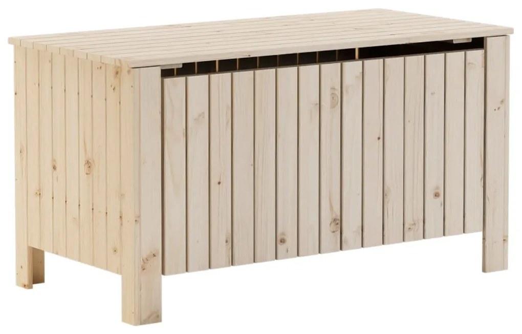 RANA tömör fenyőfa tárolóláda fedéllel 100 x 49 x 54 cm