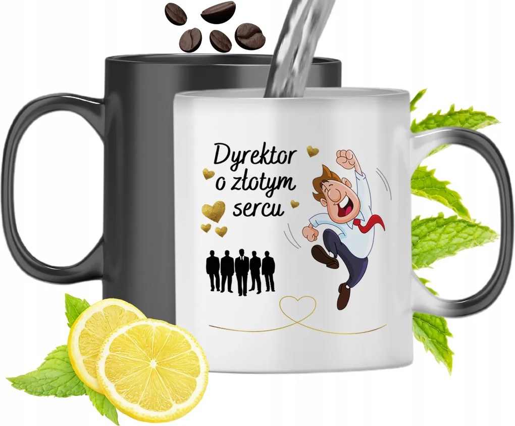 Mágikus Bögre Az Igazgató Számára Színváltós, fényképes nyomtatással