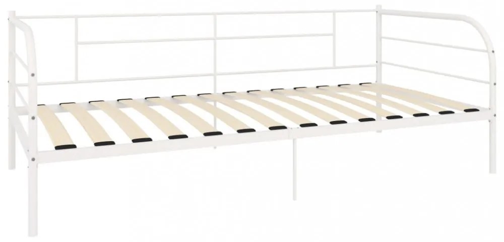 fehér fém kanapéágy-keret 90 x 200 cm