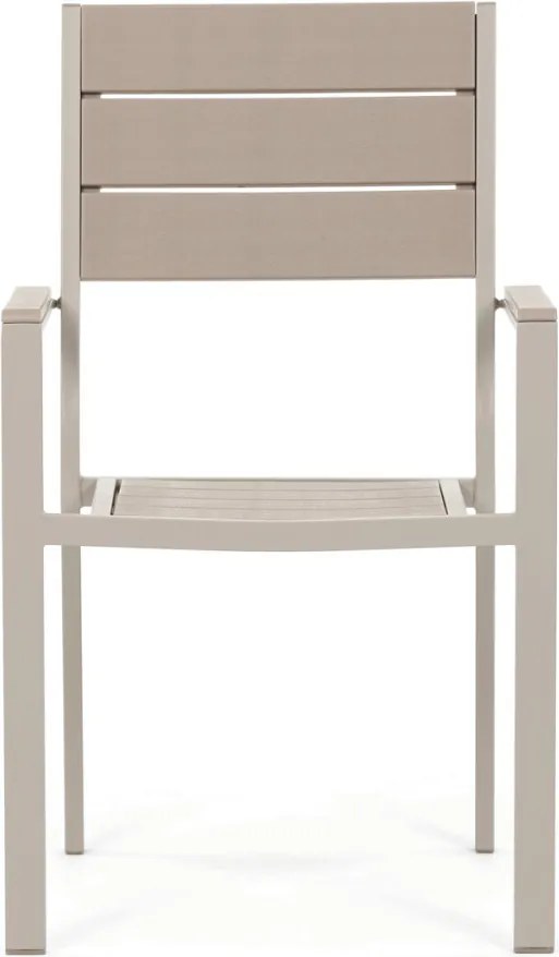 Kerti bútor garnitúra 156x78x74 cm, polywood, bézs, AZS-B1656 CRM