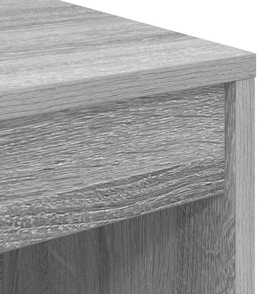 Számítógépasztal Szürke sonoma MDF 100 x 40 x 76 cm Egyszerű