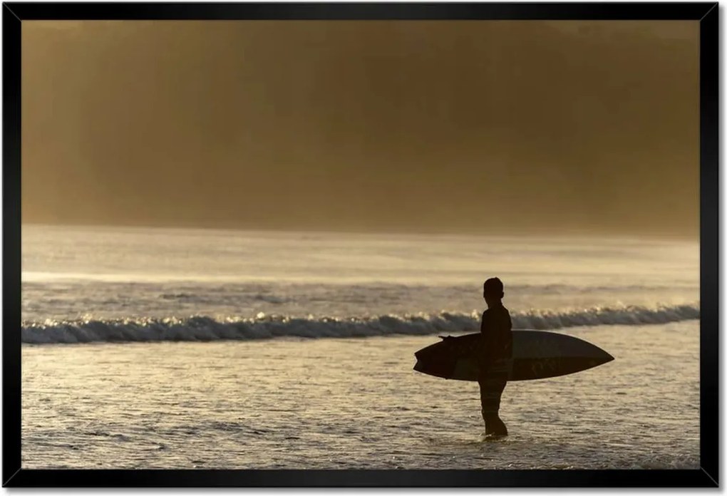 Poszterek keretben 60x40 Surfer playa venao
