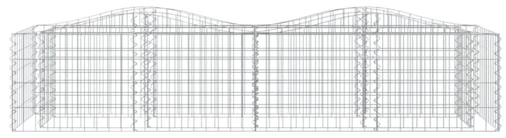 íves horganyzott vas gabion magaságyás 200x50x50 cm