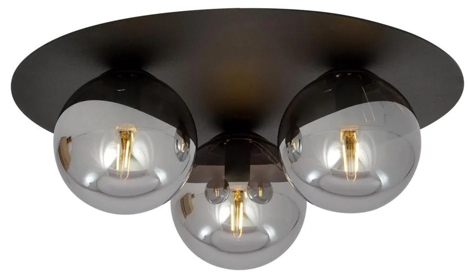 Mennyezeti lámpa SOLAR 3xE14/10W/230V fekete/szürke