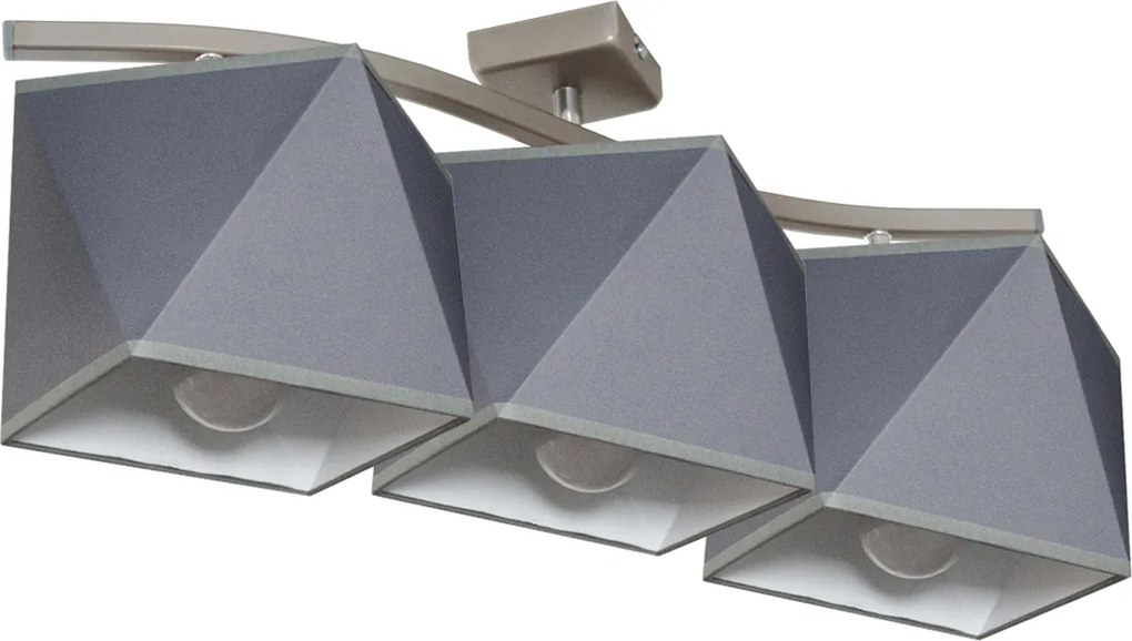 Mennyezeti függőlámpa Lámpabúra 3D Hullám 3 Led