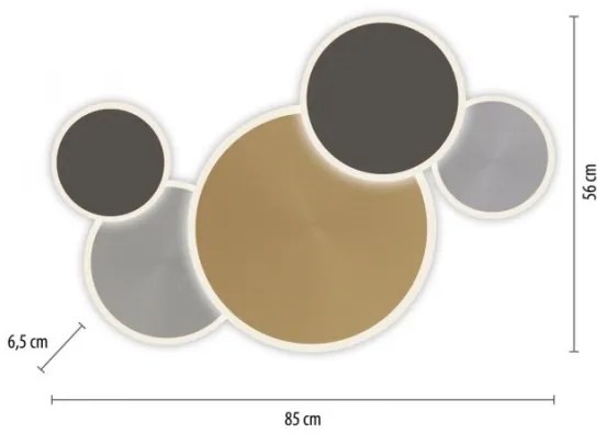 Paul Neuhaus 8008-70-LED Dimmelhető lámpa Q-PIATO LED/49W/230V 2700-5000k + távirányító