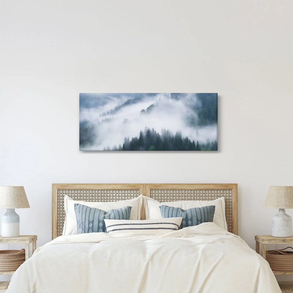 Kép - Fák a ködben (120x50 cm)