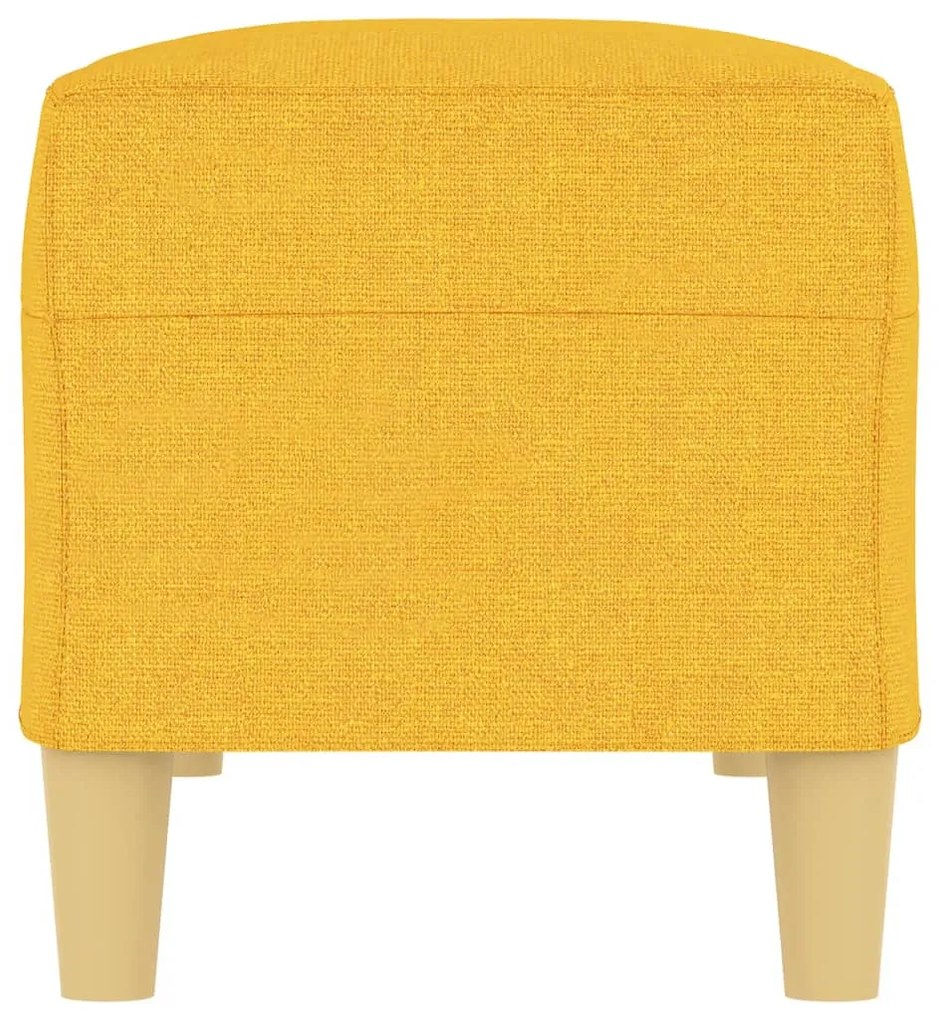 vidaXL világossárga szövet pad 100 x 35 x 41 cm