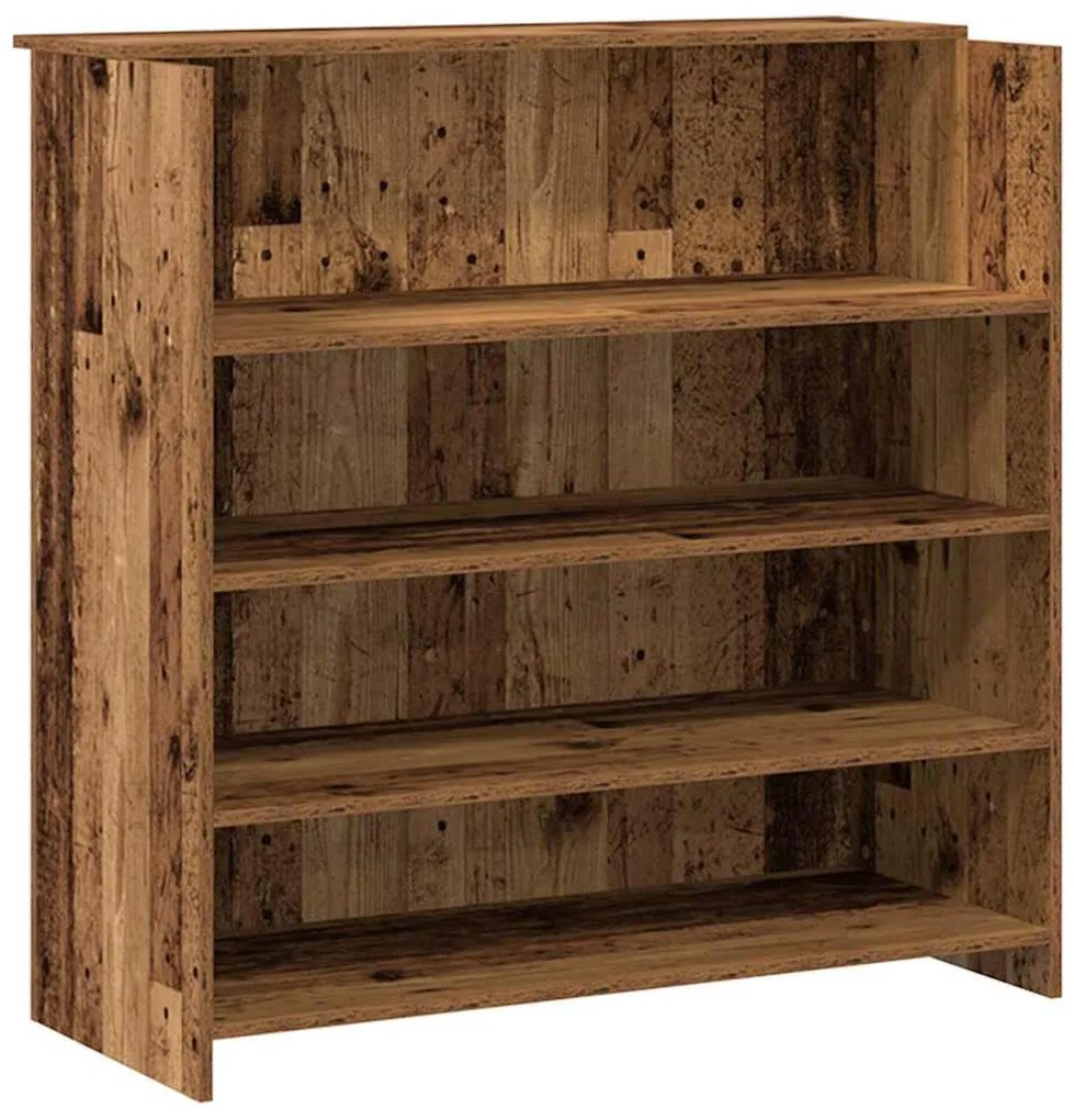 recepciós pult antik fa 180x50x103,5 cm szerelt fa
